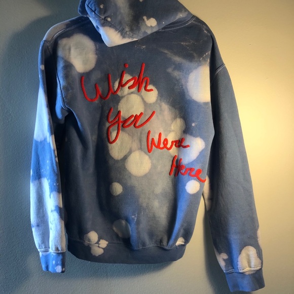 Travis scott blue tie dye hoodie